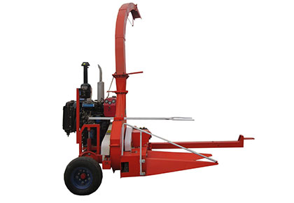 Single-row diesel harvester